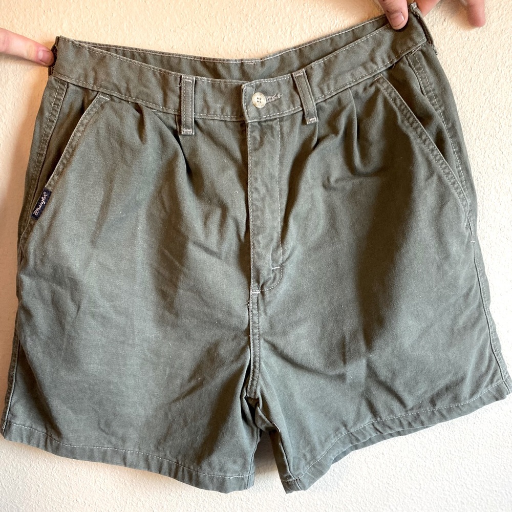 Vintage Green Wrangler Shorts